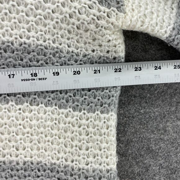 Aeropostale Sweater Pullover Women XL White Striped Knit Long Sleeve Casual - Picture 5 of 7